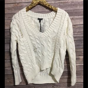 EXPRESS Knit Cream Thick Warm Winter Sweater